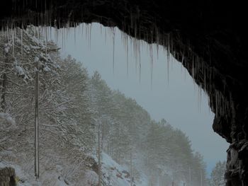 Scenic view of river during winter