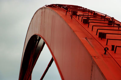 Low angle view of bridge against sky