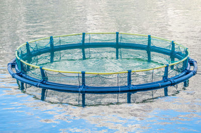 Big cages for fish farming in montenegro