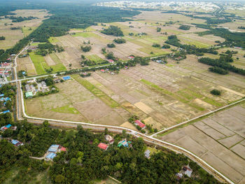 High angle view of landscape