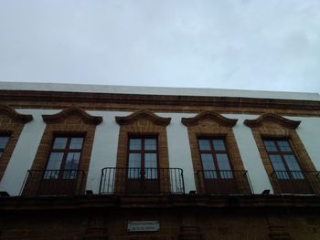 Low angle view of building against sky