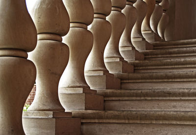 Low angle view of staircase in building