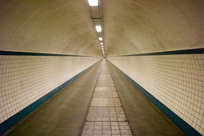 Interior of empty tunnel