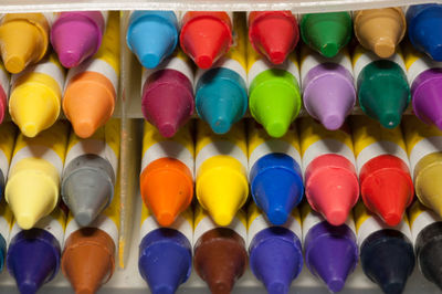 Close-up of colorful easter eggs