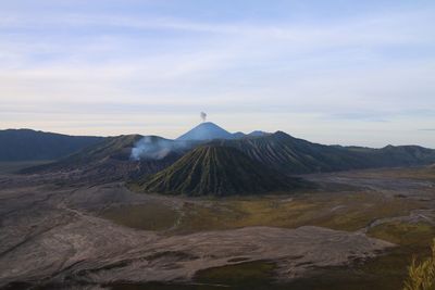 View of volcanic landscape