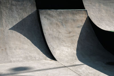 Shadowy view of the skatepark