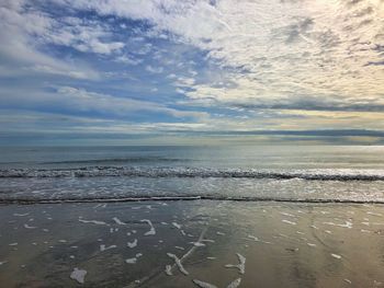 Scenic view of sea against sky