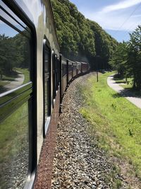 View of train against sky