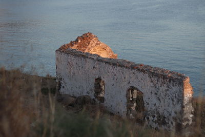 Old ruin on sea shore