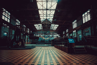 Empty corridor of building