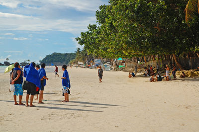 Group of people on beach