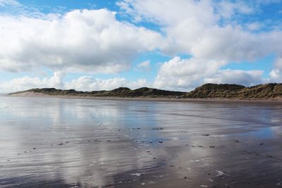 Panoramic view of sea against sky