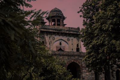 Low angle view of historical building against sky