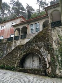 Low angle view of old building