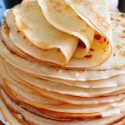 Close-up of bread in plate