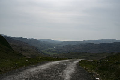 Road amidst landscape against sky