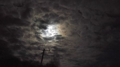 Low angle view of cloudy sky