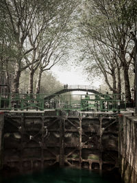 View of bridge over canal