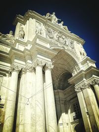 Low angle view of temple