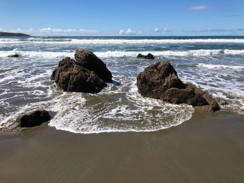 Scenic view of sea against sky