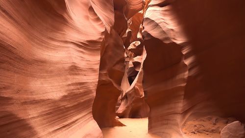 Full frame shot of rock formations,antelope canyon,usa