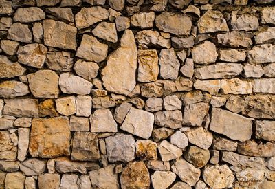 Full frame shot of stone wall