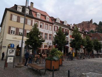 Buildings in city against sky