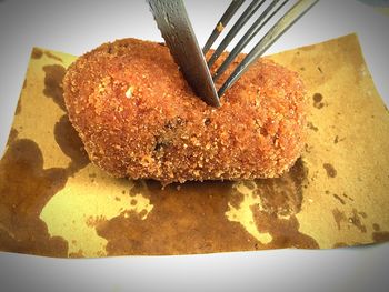 Close-up view of food