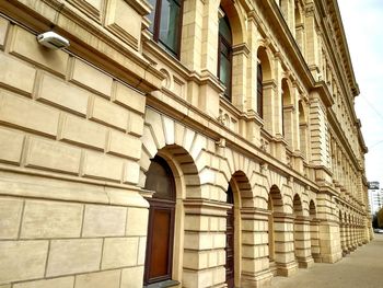 Low angle view of building against sky