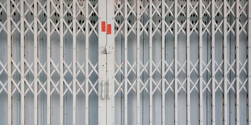 Full frame shot of closed gate