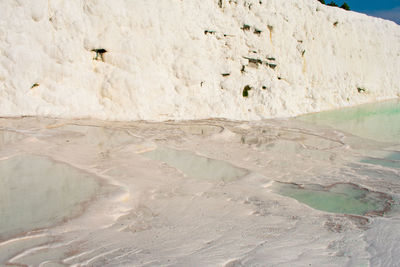 Scenic view of rock formation in sea