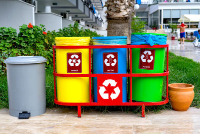 Separate garbage collection. waste recycling concept. 