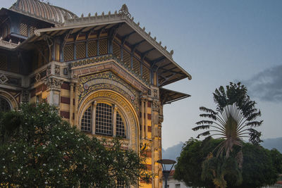 Low angle view of traditional building against sky