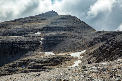 Scenic view of mountain against sky