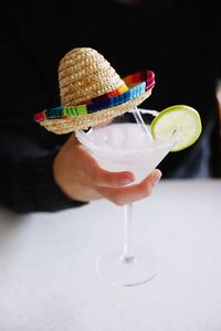 Close-up of drink on table