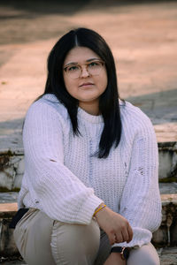 Portrait of beautiful young woman