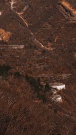 High angle view of land