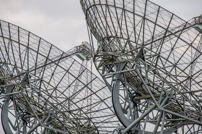 Low angle view of metallic structure