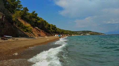 Scenic view of sea against sky