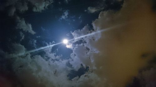 Low angle view of cloudy sky