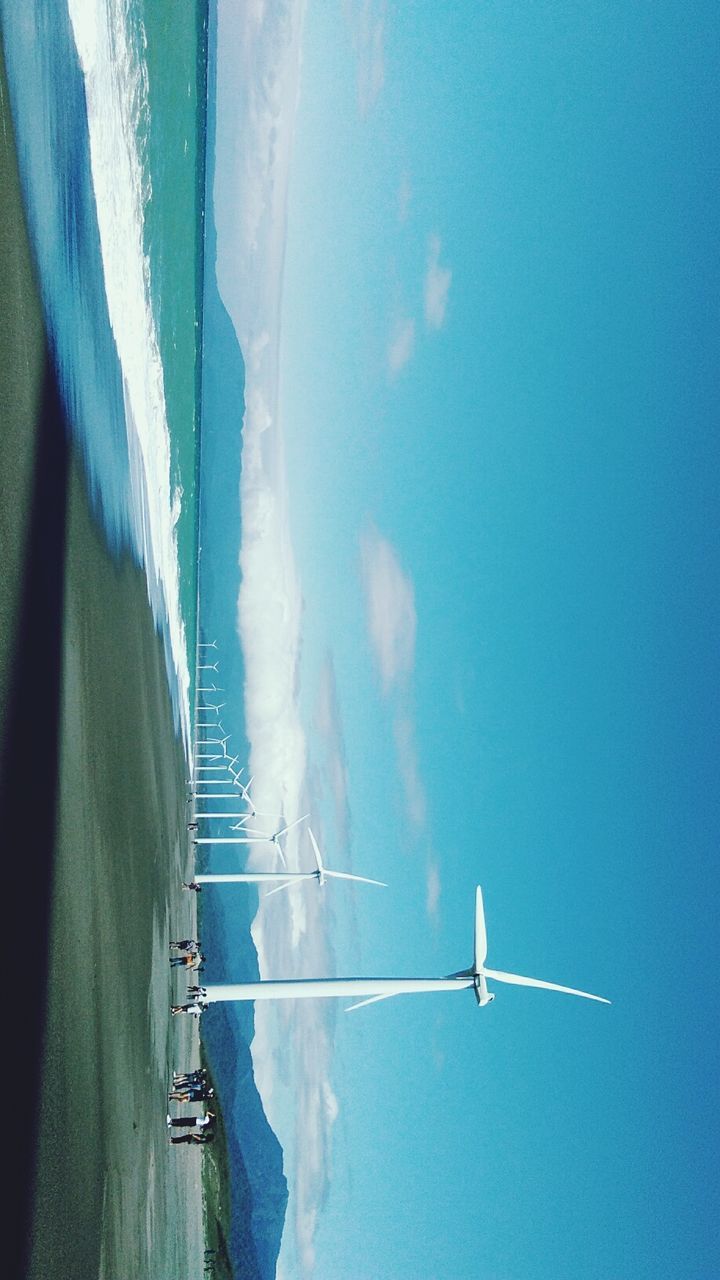 sky, day, nature, blue, no people, transportation, water, mode of transportation, beauty in nature, outdoors, tranquil scene, scenics - nature, tranquility, sunlight, sea, architecture, land, built structure, vertebrate