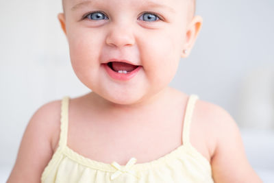 Close-up of cute baby boy