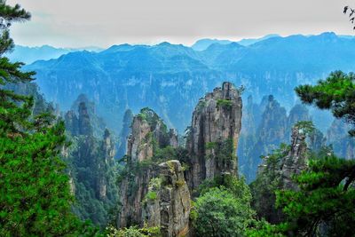 Panoramic view of landscape against sky