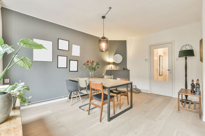 Table and chairs at home