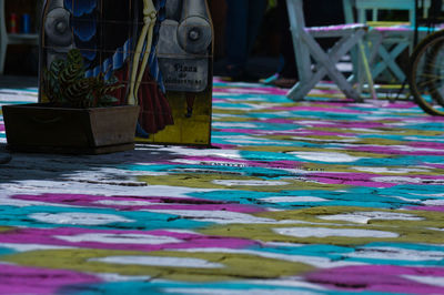 Close-up of multi colored background