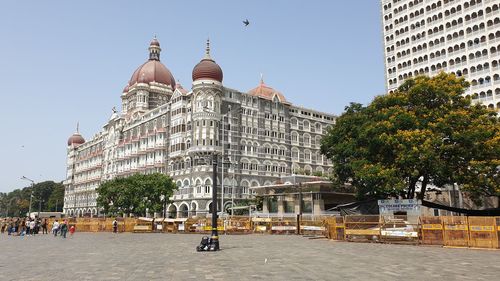 Low angle view of historic building