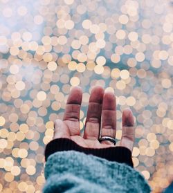 Low section of person wearing shoes