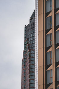 Low angle view of modern building against sky