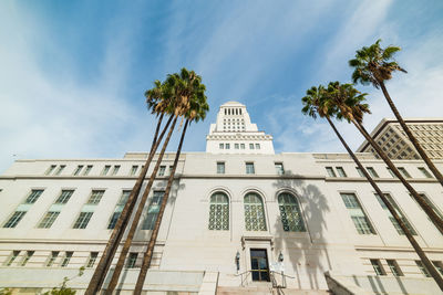 Low angle view of building against sky