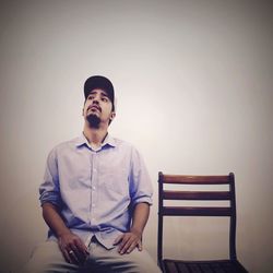 Man sitting on chair